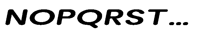 Clario Bold Extra Expanded Italic Font UPPERCASE