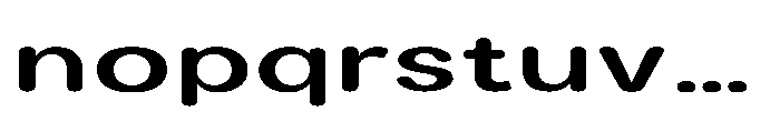 Clario Bold Extra Expanded Font LOWERCASE