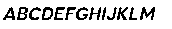 Clario Bold Italic Font UPPERCASE