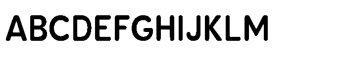 Clario Bold Semi Condensed Font UPPERCASE