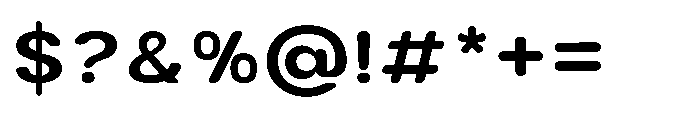 Clario Bold Semi Expanded Font OTHER CHARS
