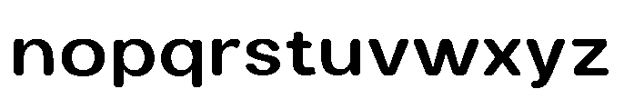 Clario Bold Semi Expanded Font LOWERCASE