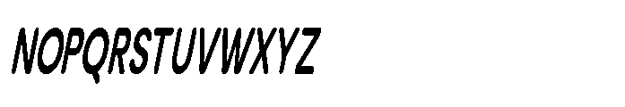 Clario Bold Ultra Condensed Italic Font UPPERCASE