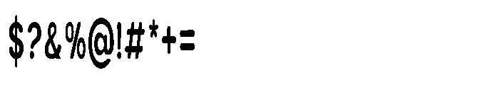 Clario Bold Ultra Condensed Font OTHER CHARS