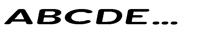 Clario Bold Ultra Expanded Italic Font UPPERCASE
