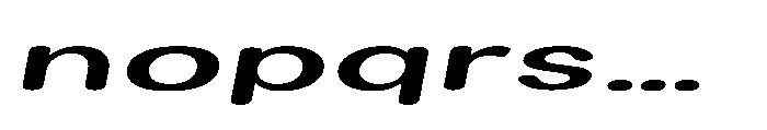 Clario Bold Ultra Expanded Italic Font LOWERCASE