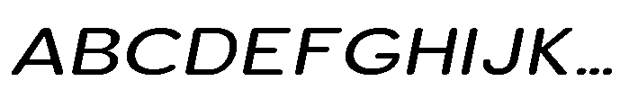 Clario Expanded Italic Font UPPERCASE