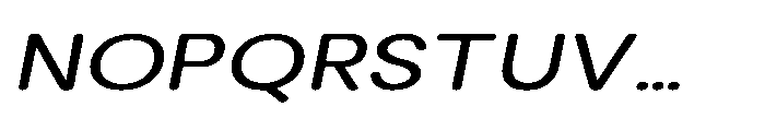Clario Expanded Italic Font UPPERCASE