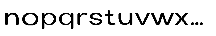 Clario Expanded Font LOWERCASE