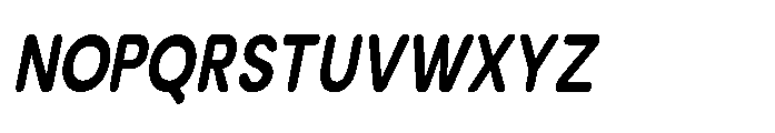 Clario Extra Bold Condensed Italic Font UPPERCASE
