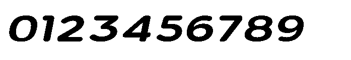 Clario Extra Bold Expanded Italic Font OTHER CHARS