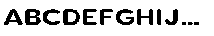 Clario Extra Bold Expanded Font UPPERCASE