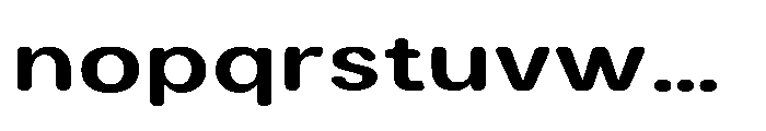 Clario Extra Bold Expanded Font LOWERCASE