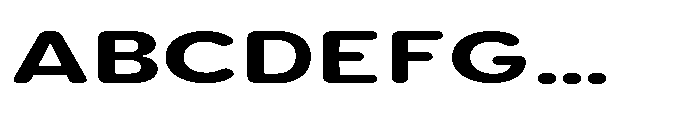 Clario Extra Bold Extra Expanded Font UPPERCASE