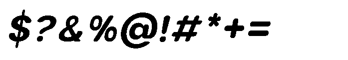 Clario Extra Bold Italic Font OTHER CHARS