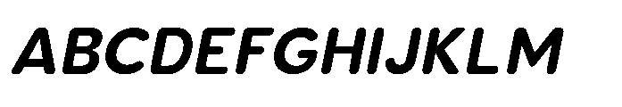 Clario Extra Bold Italic Font UPPERCASE