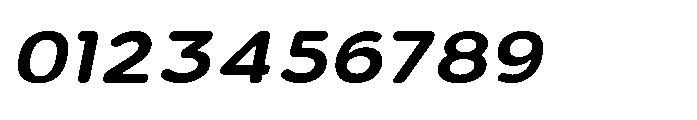 Clario Extra Bold Semi Expanded Italic Font OTHER CHARS
