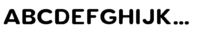 Clario Extra Bold Semi Expanded Font UPPERCASE