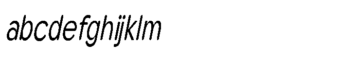 Clario Extra Condensed Italic FONT