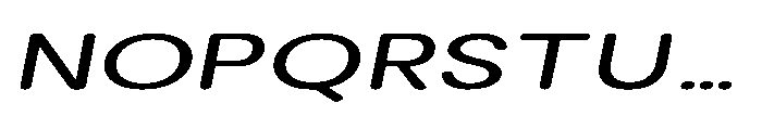 Clario Extra Expanded Italic Font UPPERCASE