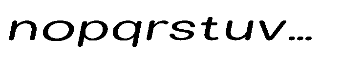 Clario Extra Expanded Italic Font LOWERCASE