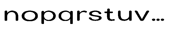 Clario Extra Expanded Font LOWERCASE
