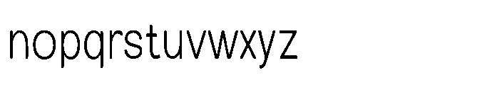 Clario Extra Light Condensed Font LOWERCASE