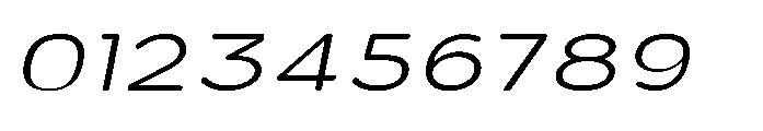 Clario Extra Light Expanded Italic Font OTHER CHARS