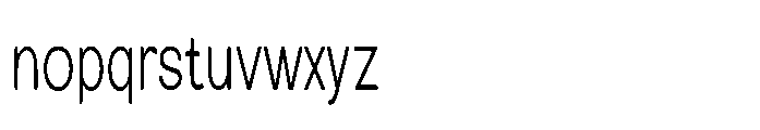 Clario Extra Light Extra Condensed Font LOWERCASE