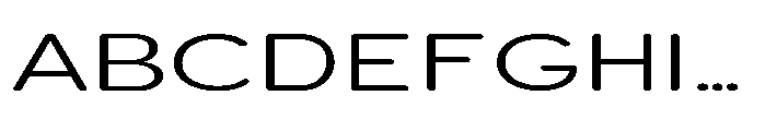 Clario Extra Light Extra Expanded Font UPPERCASE