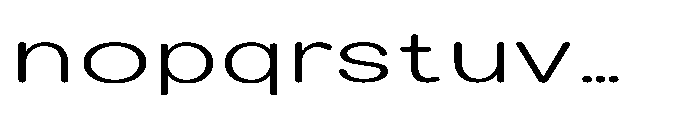 Clario Extra Light Extra Expanded Font LOWERCASE