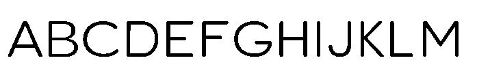 Clario Extra Light Semi Expanded Font UPPERCASE