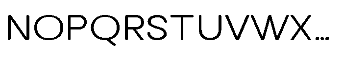Clario Extra Light Semi Expanded Font UPPERCASE
