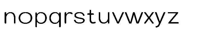 Clario Extra Light Semi Expanded Font LOWERCASE