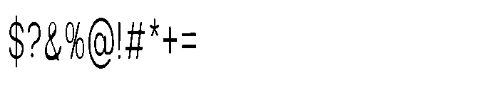 Clario Extra Light Ultra Condensed Font OTHER CHARS