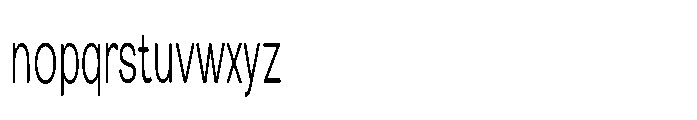 Clario Extra Light Ultra Condensed Font LOWERCASE