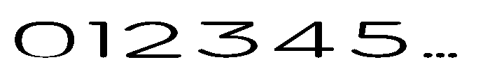 Clario Extra Light Ultra Expanded Font OTHER CHARS