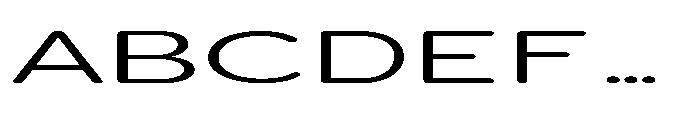 Clario Extra Light Ultra Expanded Font UPPERCASE