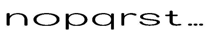Clario Extra Light Ultra Expanded Font LOWERCASE