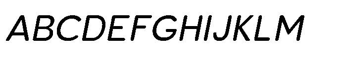 Clario Italic Font UPPERCASE