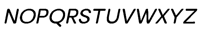 Clario Italic Font UPPERCASE