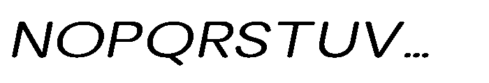 Clario Light Expanded Italic Font UPPERCASE