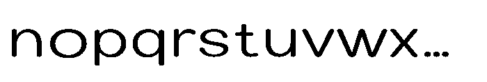 Clario Light Expanded Font LOWERCASE