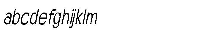 Clario Light Extra Condensed Italic FONT