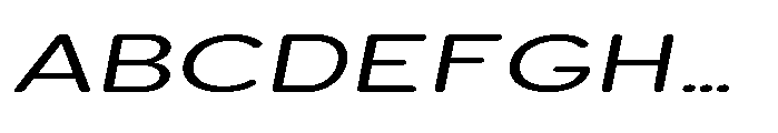 Clario Light Extra Expanded Italic Font UPPERCASE