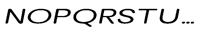 Clario Light Extra Expanded Italic Font UPPERCASE