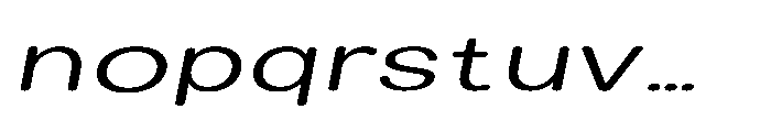 Clario Light Extra Expanded Italic Font LOWERCASE