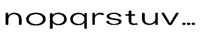 Clario Light Extra Expanded Font LOWERCASE