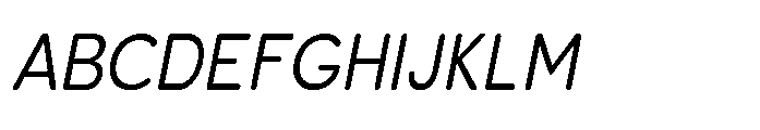 Clario Light Semi Condensed Italic Font UPPERCASE