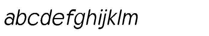 Clario Light Semi Condensed Italic FONT